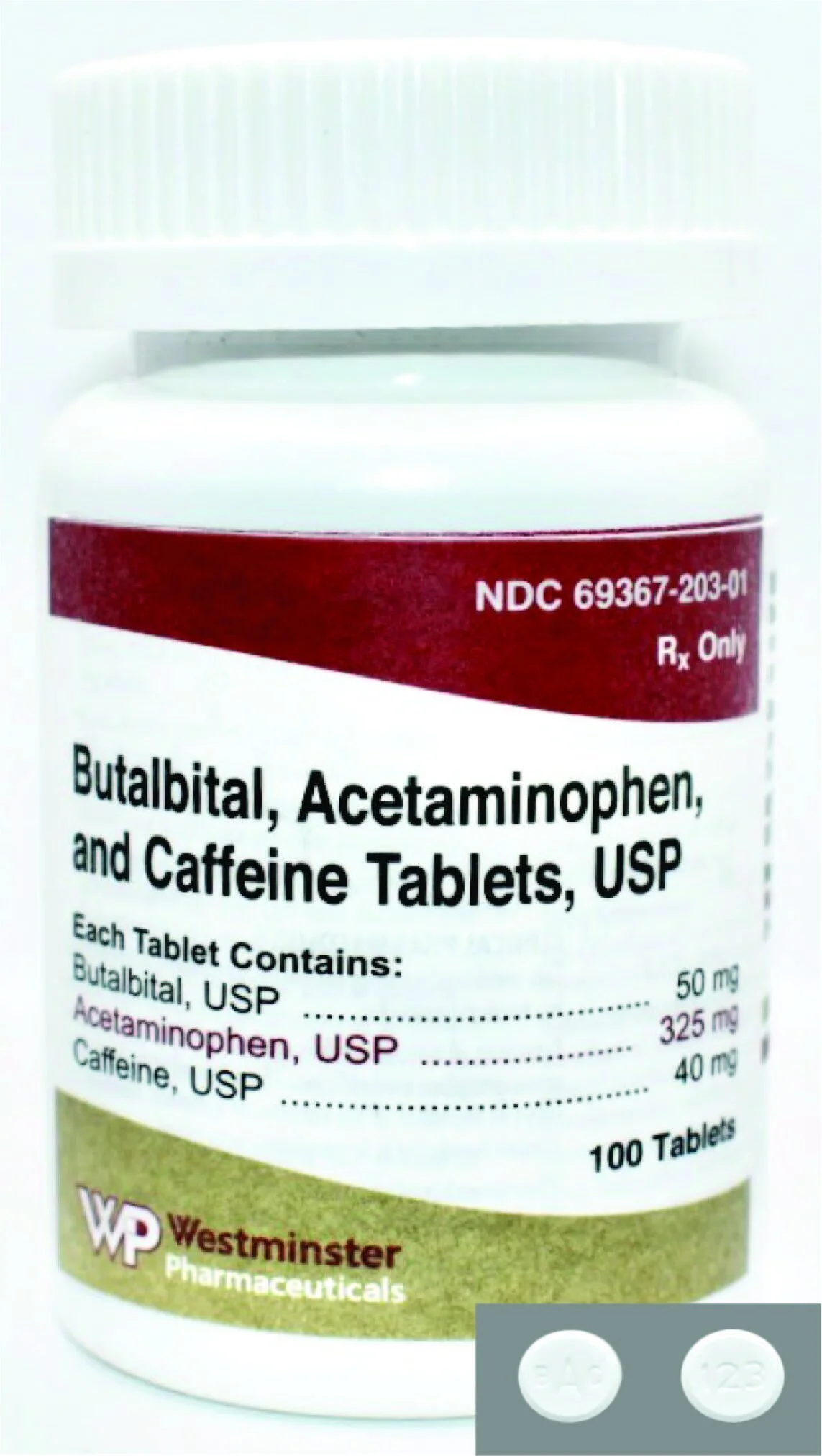 Butalbital, Acetaminophen, and Caffeine Tablets, USP — WPRX
